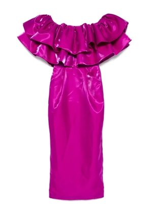 MITILIANE COUTURE ruffled maxi dress - Pink