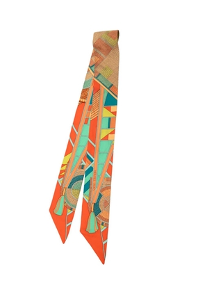 Hermès Pre-Owned 1990-2010 L Art Indien Des Plaines Silk Twilly Scarf scarves - Multicolour