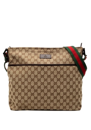 Gucci Pre-Owned 2000-2015 GG Canvas Web crossbody bag - Brown