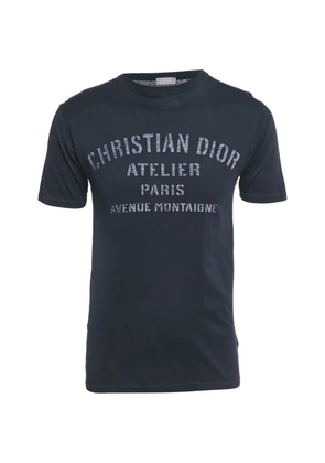 Christian Dior Pre-Owned print cotton T-shirt - Blue