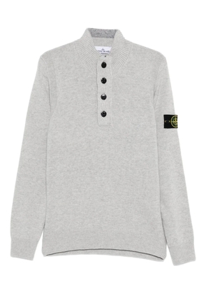 Stone Island 5100040 button-fastening patch-pocket sweater - Grey