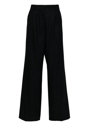 Miu Miu pinstriped straight-leg trousers - Blue
