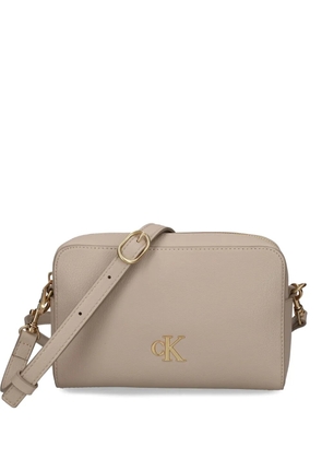 Calvin Klein logo-plaque chain-strap bag - Neutrals