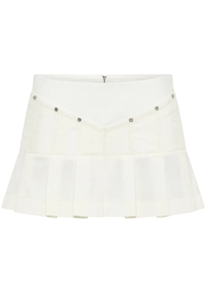 Dion Lee Wrench pleated mini skirt - Neutrals
