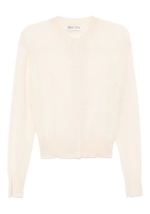 Recto wool cardigan - Neutrals