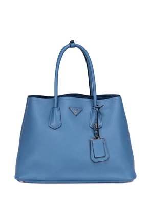 Prada Pre-Owned City logo-detail tote bag - Blue
