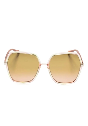 Chloé Eyewear oversize-frame sunglasses - Orange