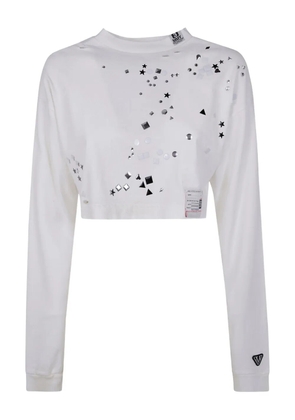 Maison MIHARA YASUHIRO stud-embellished sweatshirt - White