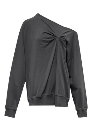 Hache twisted long-sleeve top - Grey