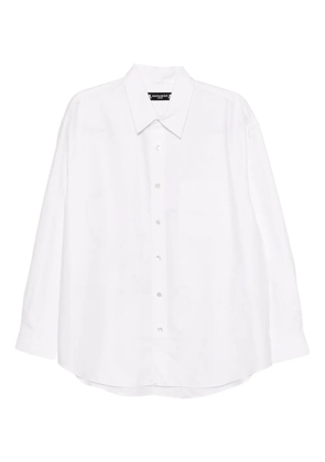 Mastermind Japan logo-embroidered shirt - White