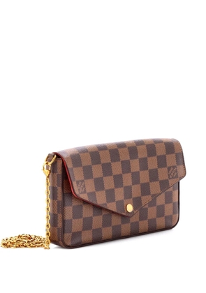 Louis Vuitton Pre-Owned Felicie Pochette Damier crossbody bag - Brown
