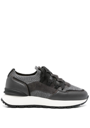 Doucal's panelled sneakers - Grey