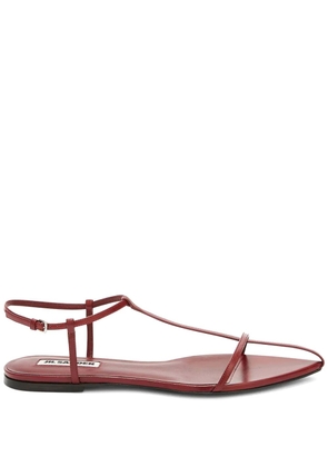 Jil Sander flat strappy sandals - Red