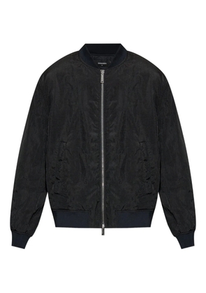 DSQUARED2 ribbed-hem bomber jacket - Black