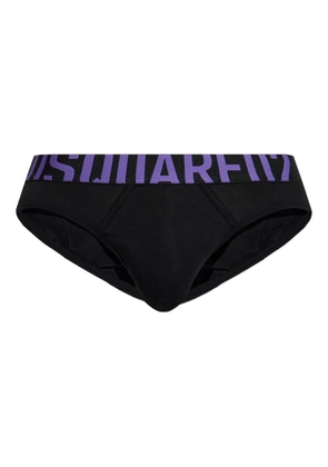 DSQUARED2 logo-waistband briefs - Black