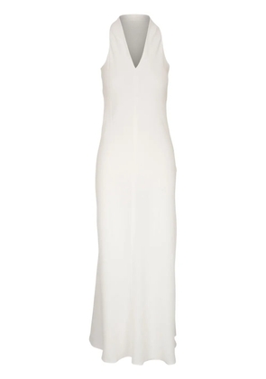 Peter Cohen V-neck sleeveless maxi dress - White