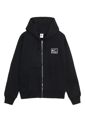 Stüssy x Nike zip-fastening hoodie - Black