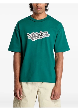 Vans Slap graffiti-print boxy T-shirt - Green