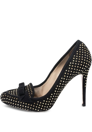 Valentino Garavani Pre-Owned 2023 105mm studded pumps - Black