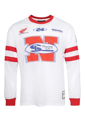 Nahmias Racing crew-neck T-shirt - White