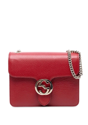 Gucci Pre-Owned 2016-2025 Small Dollar Calfskin Interlocking G crossbody bag - Red