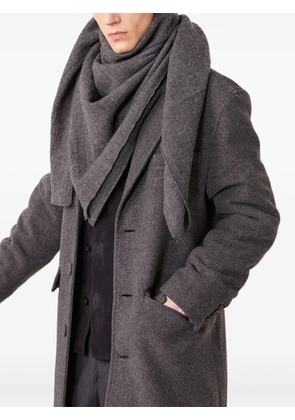 Officine Generale wool triangular scarf - Grey