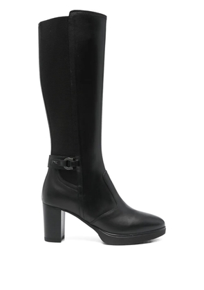 NERO GIARDINI 70mm block-heel buckle boots - Black