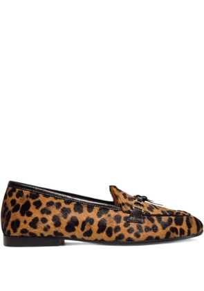Henderson Baracco leopard-print tassel loafers - Brown