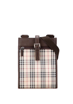 Burberry Pre-Owned 2000-2017 House Check Canvas crossbody bag - Brown