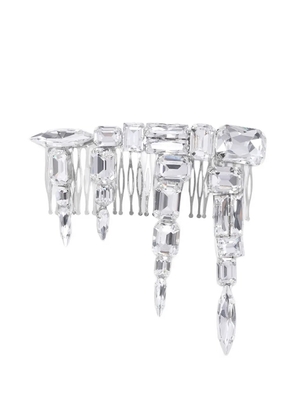 AREA crystal-cluster hair pin - Silver