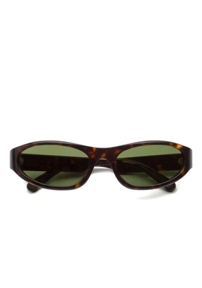 Marni Eyewear Yozamei oval-frame sunglasses - Brown