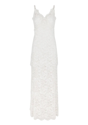 Rabanne lace maxi dress - White