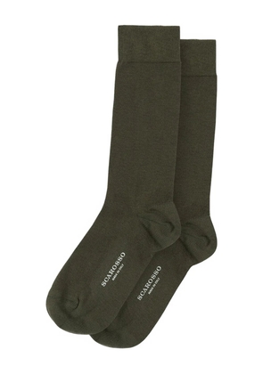 Scarosso ribbed-trim socks - Green