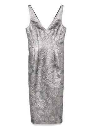 TOTEME brocade midi dress - Silver