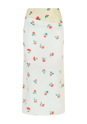 Rosie Assoulin silk midi skirt - White