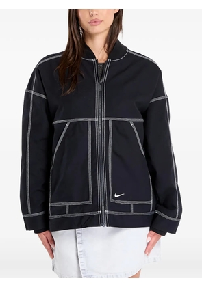 Nike graphic oversized cargo jacket - Black