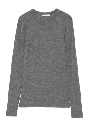 Róhe long-sleeved wool T-shirt - Grey