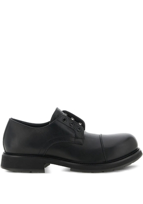 Balenciaga eyelets truck derby shoes - Black