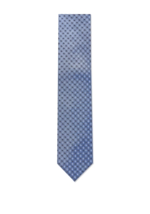 Corneliani geometric-pattern tie - Blue