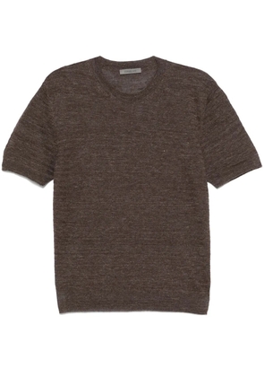Corneliani striped T-shirt - Brown