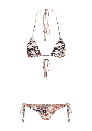 Amir Slama floral-print bikini - White