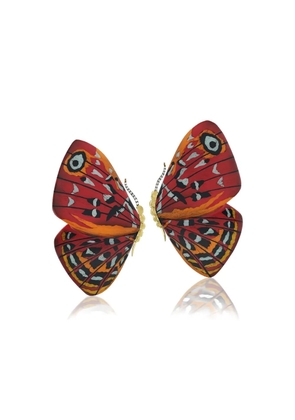 SILVIA FURMANOVICH 18K yellow gold Butterfly diamond earrings