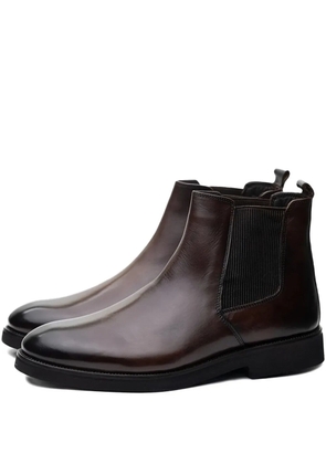 Poche Paris elasticated ankle boots - Brown