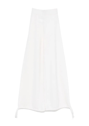 Max Mara virgin wool trousers - White