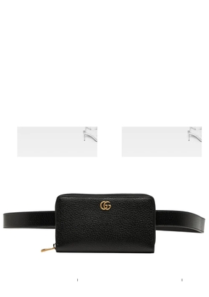 Gucci Pre-Owned 2000-2015 GG Marmont Leather Double belt bag - Black