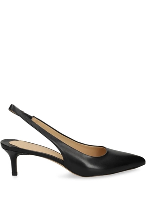 Lauren Ralph Lauren 50mm leather slingback pumps - Black