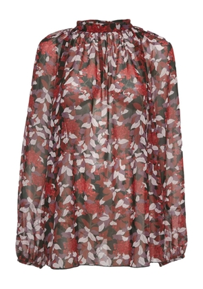 Giamba floral-print blouse - Red
