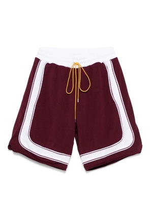 RHUDE drawstring track shorts - Red