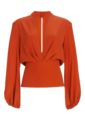 Silvia Tcherassi Delfina V-neck blouse - Red