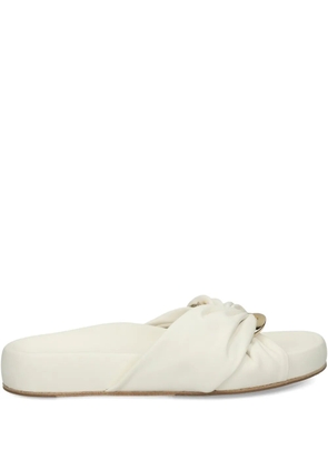 Kennel & Schmenger knotted ring sandals - White